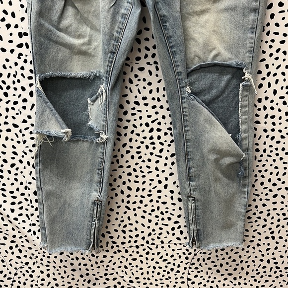 One Teaspoon High Waist Freebird Distressed Jeans - Picture 2 of 9